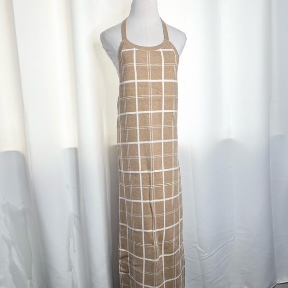 ❗️NWOT❗️CASHMERE Cotton Blend Midi Halter Dress - Picture 3 of 10